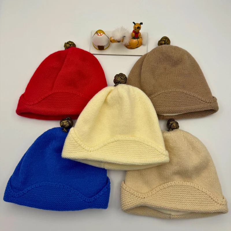 蒙古元素民族风秋冬针织小童帽 男女同款（0003）