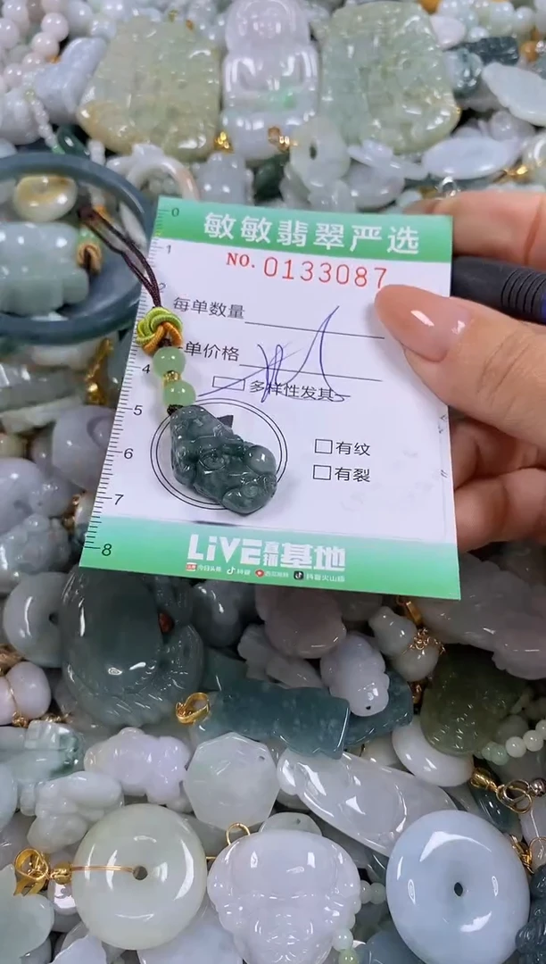 【闪购商品】翡翠颈饰未镶嵌闪购0133087多样性发其一