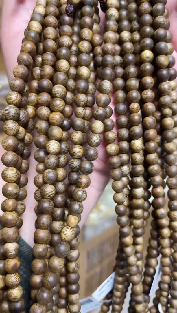 【闪购商品】沉香手串海南莺歌绿圆珠长串0.7多样性发其一