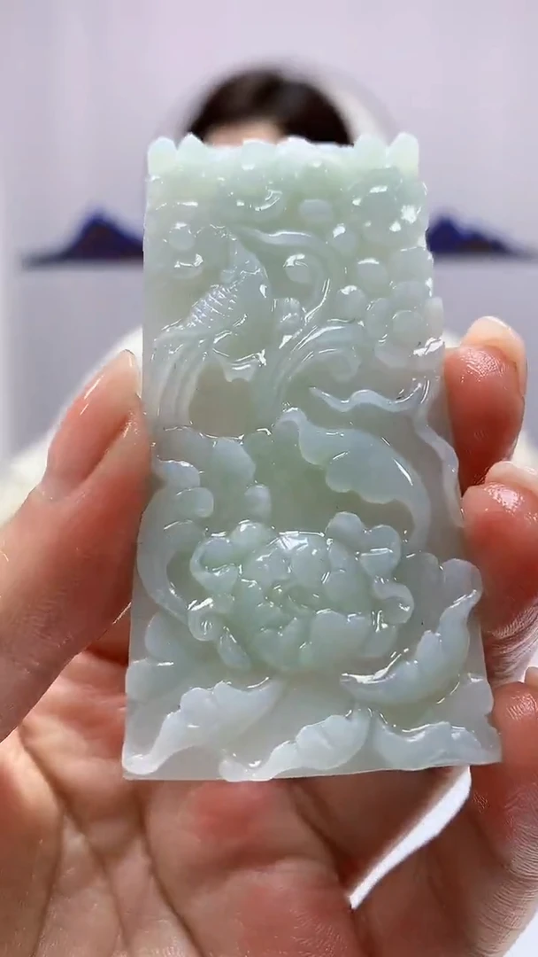 【闪购商品】定制翡翠未镶嵌4829ms-毛货215花鸟