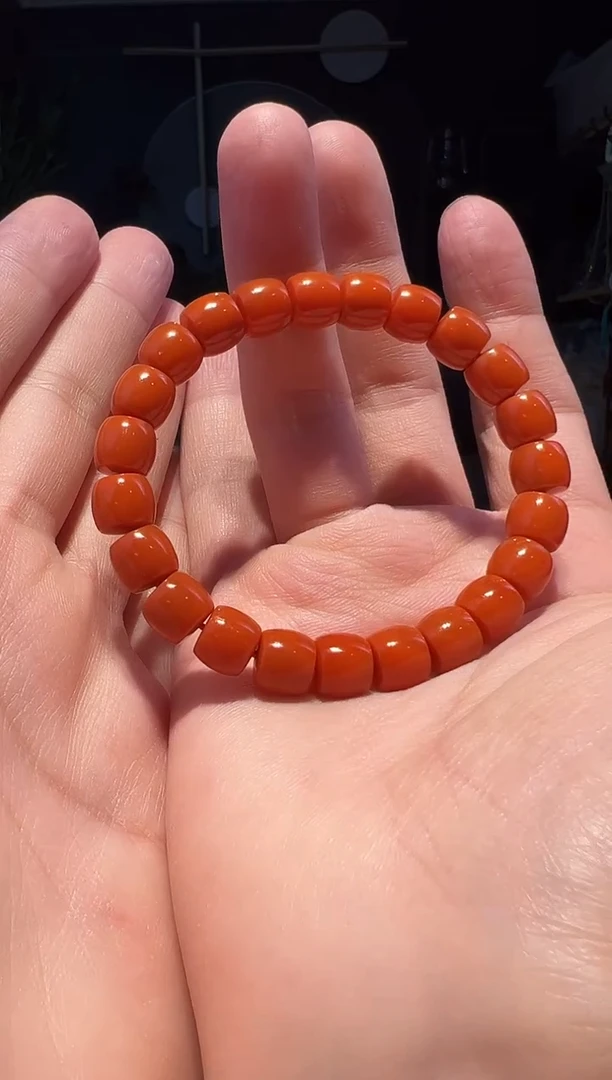 【闪购商品】南红玛瑙手串未镶嵌9+(柿1000)