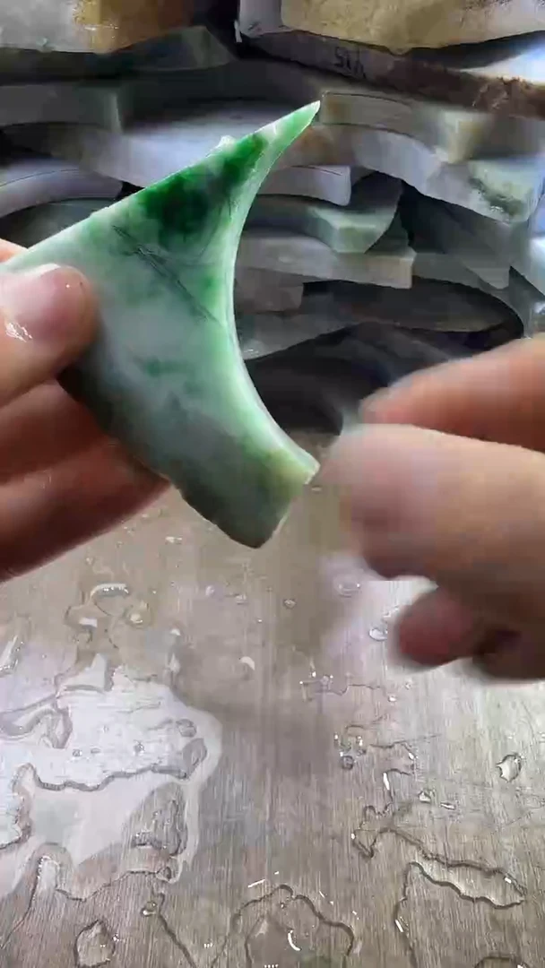 裸石翡翠天然翡翠A货花654