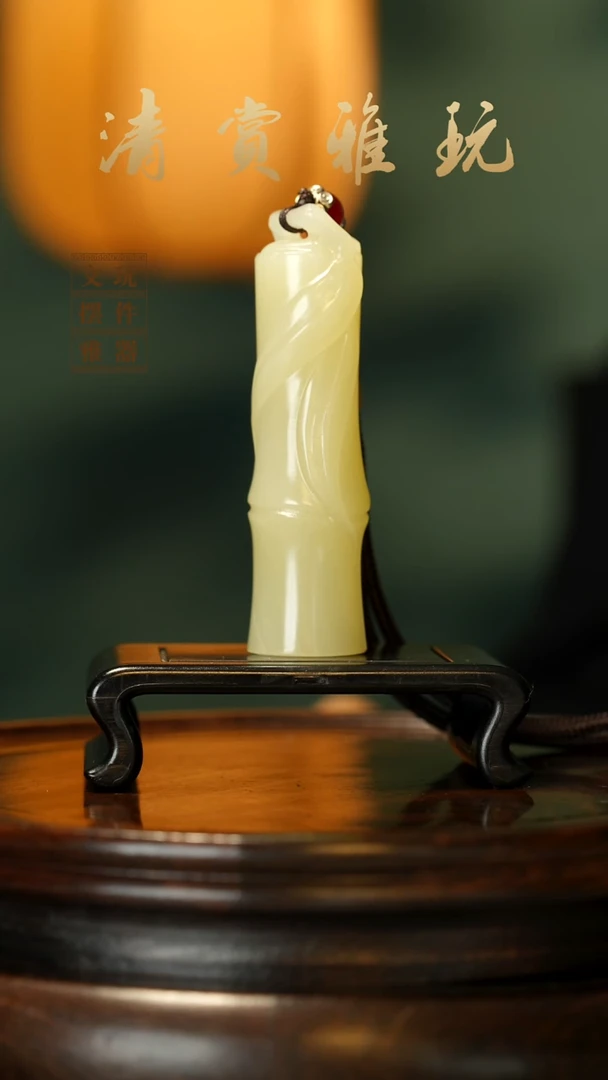 玉《节节高升》手把件摆件