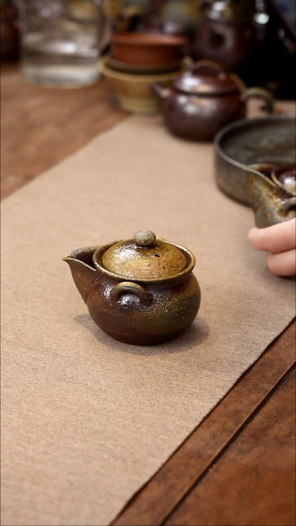茶壶紫砂柴烧手抓宝瓶