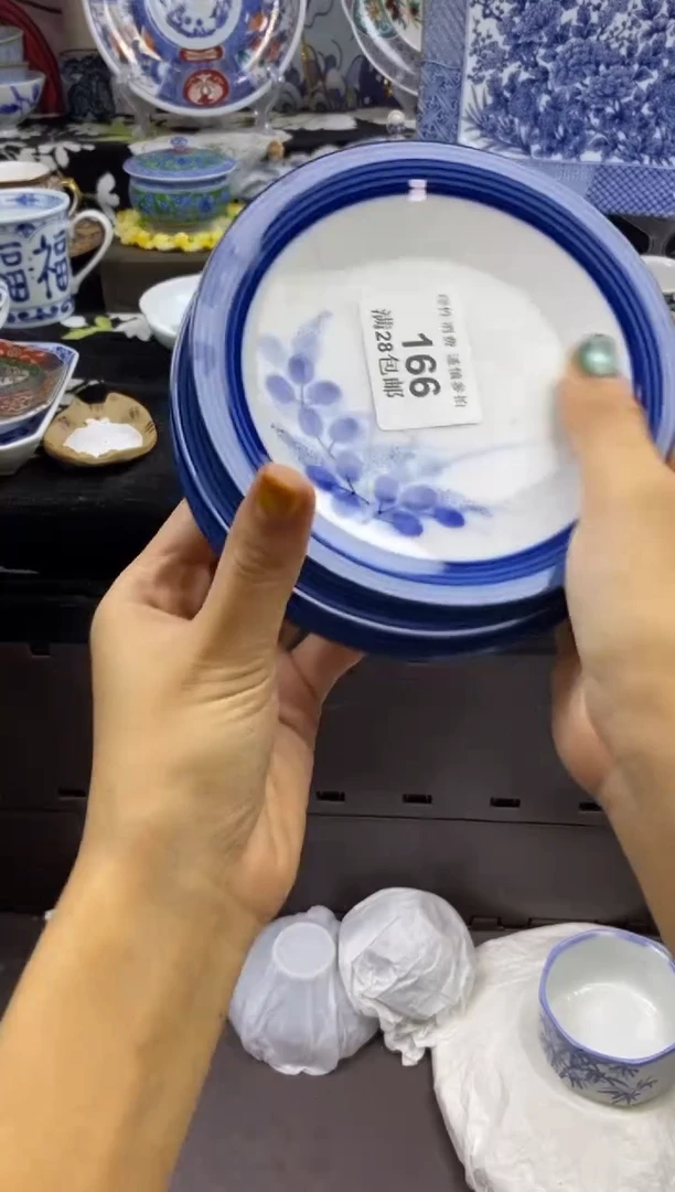 瓷片兔**子瓷色工艺品品品品166