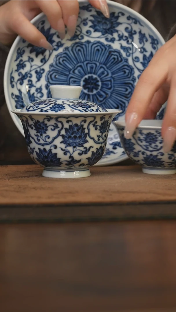 杯柴窑青花破价福利  3