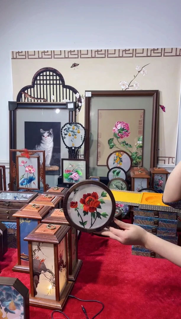 织绣精品苏绣手工刺绣，成品摆件21