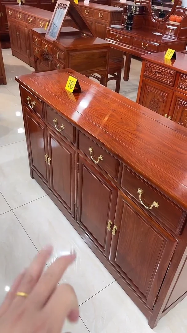 花梨木类柜类家具刺猬餐边柜138*40*80四门