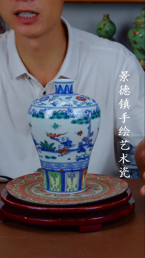 现代景德镇手工手绘陶瓷摆件27
