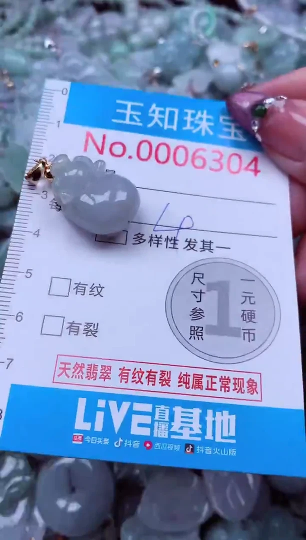 吊坠(不含链)未镶嵌翡翠6304