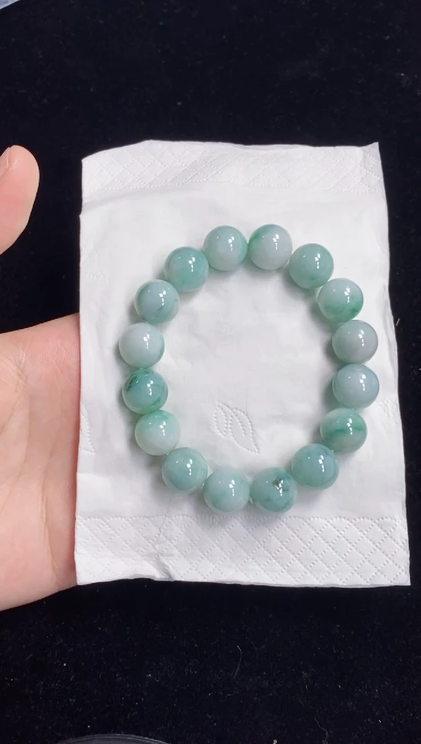 未镶嵌手串翡翠135号链接天然缅甸A货翡翠一物一证