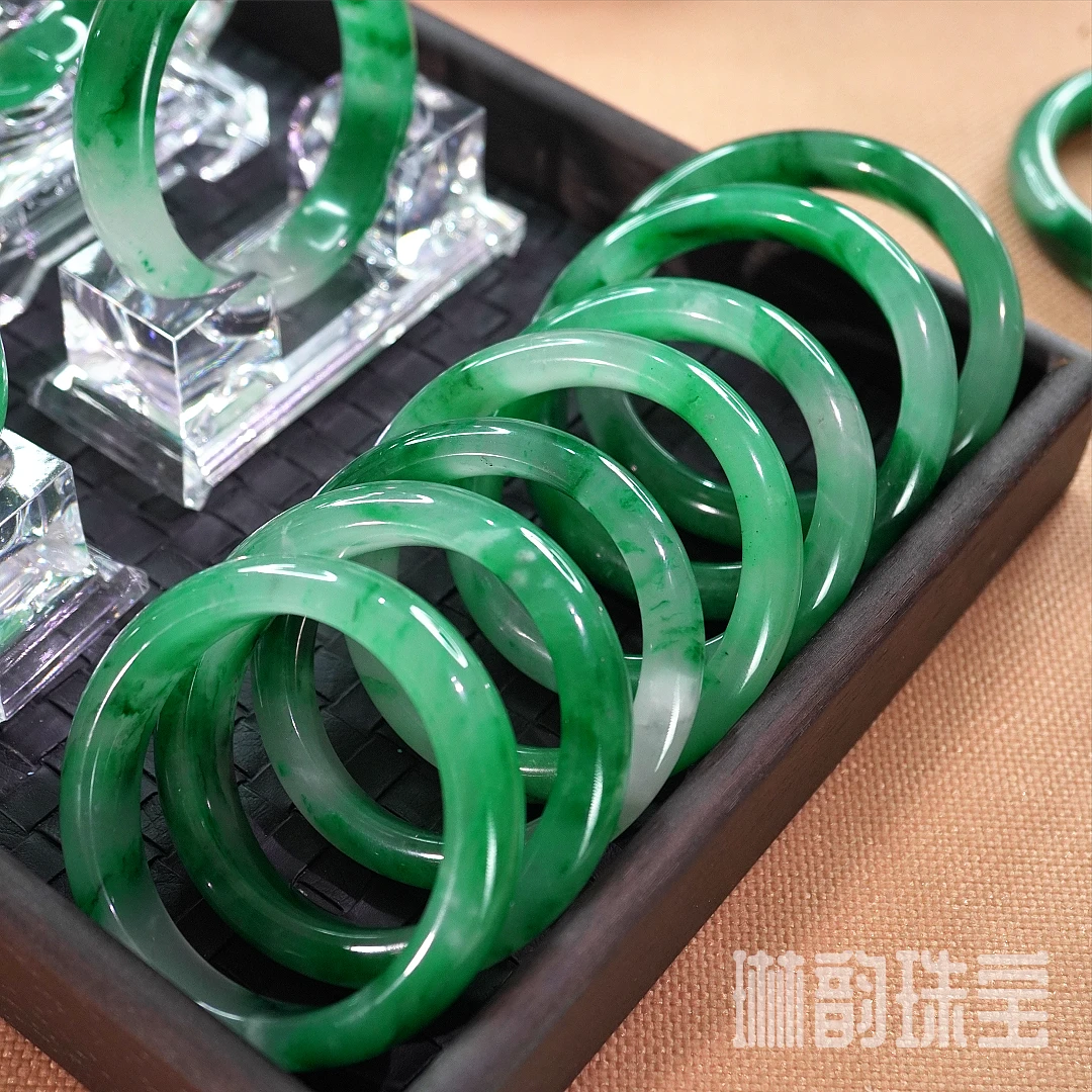 【福利ML】非洲翠满绿手镯圆形飘绿精美（天然多样性发一件）