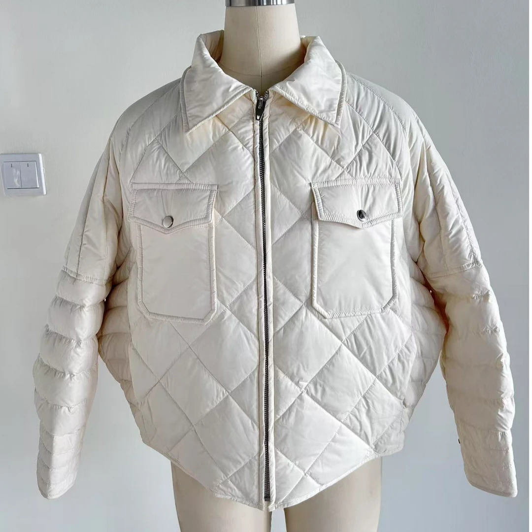 2025冬季新款90鹅绒简约休闲百搭宽松轻薄鹅绒服