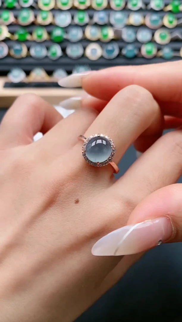 【闪购商品】翡翠戒指银S925镶嵌1111