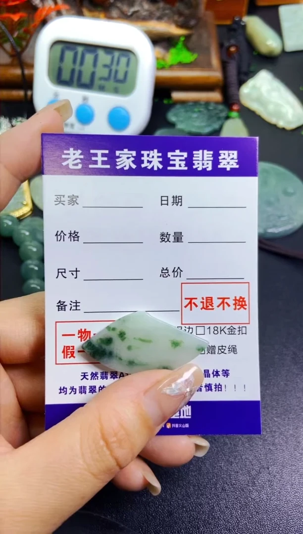 【闪购商品】翡翠颈饰未镶嵌料子