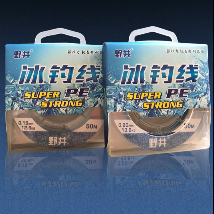 野井50m/100m高强拉力线防咬鱼线pe冬钓线强劲拉力冰钓线
