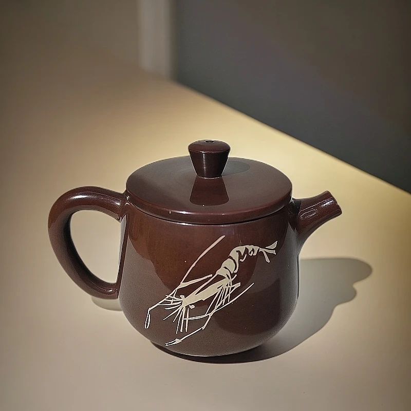 建水紫陶陈绍康精品大口高石瓢容量200cc