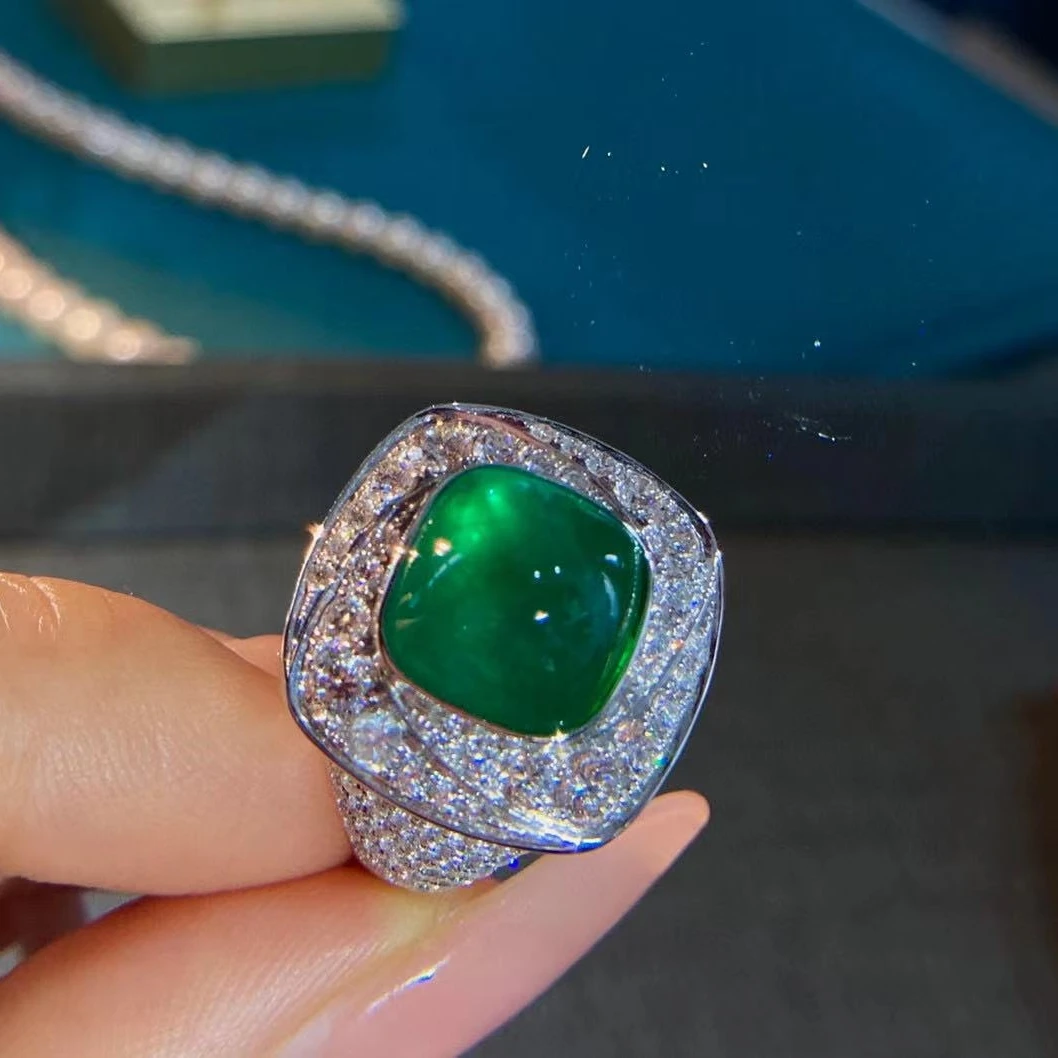 【暹罗珠宝】天然祖母绿戒指 56687