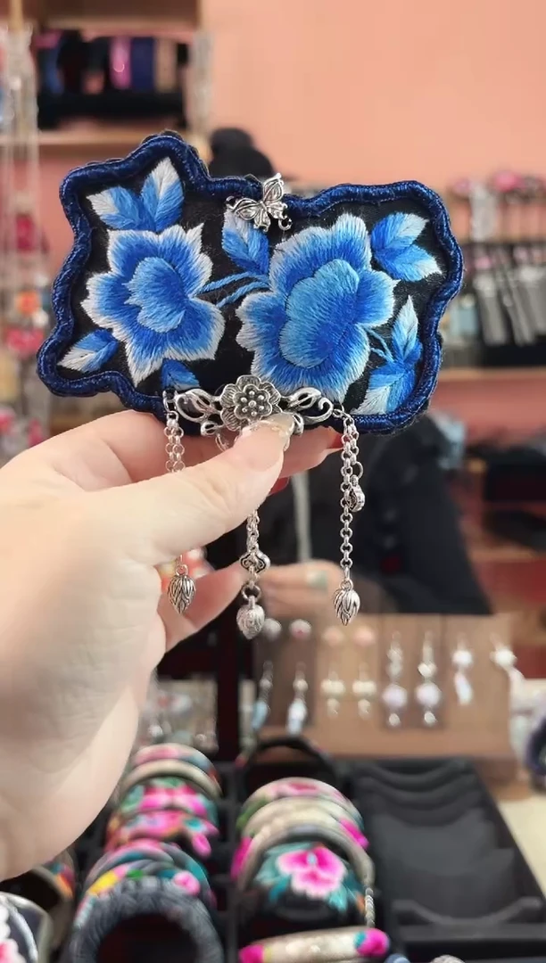 织绣艺枝独绣手工饰品228