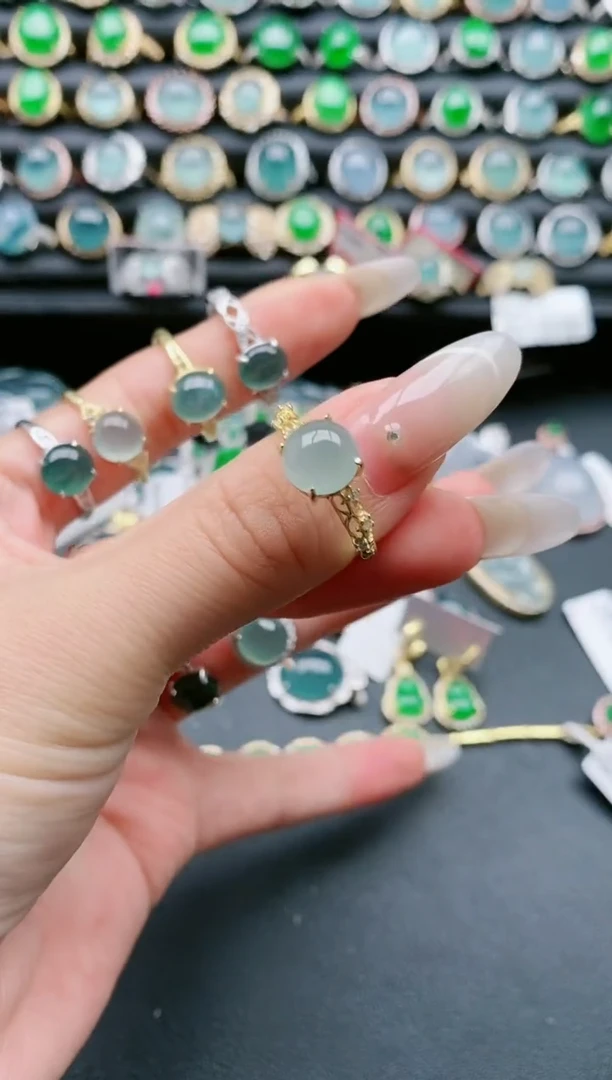 【闪购商品】翡翠戒指银S925镶嵌1111111