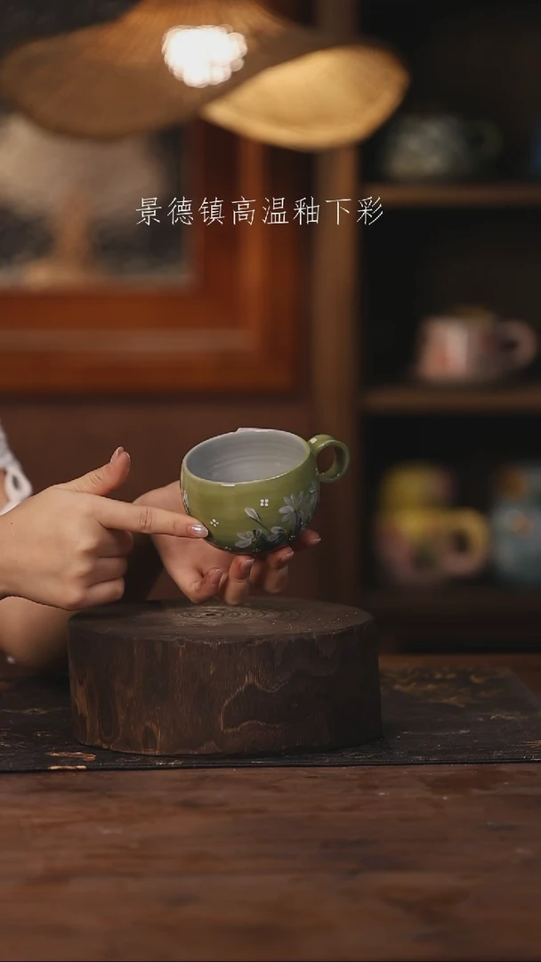 陶瓷景德镇高温釉下手绘陶瓷403