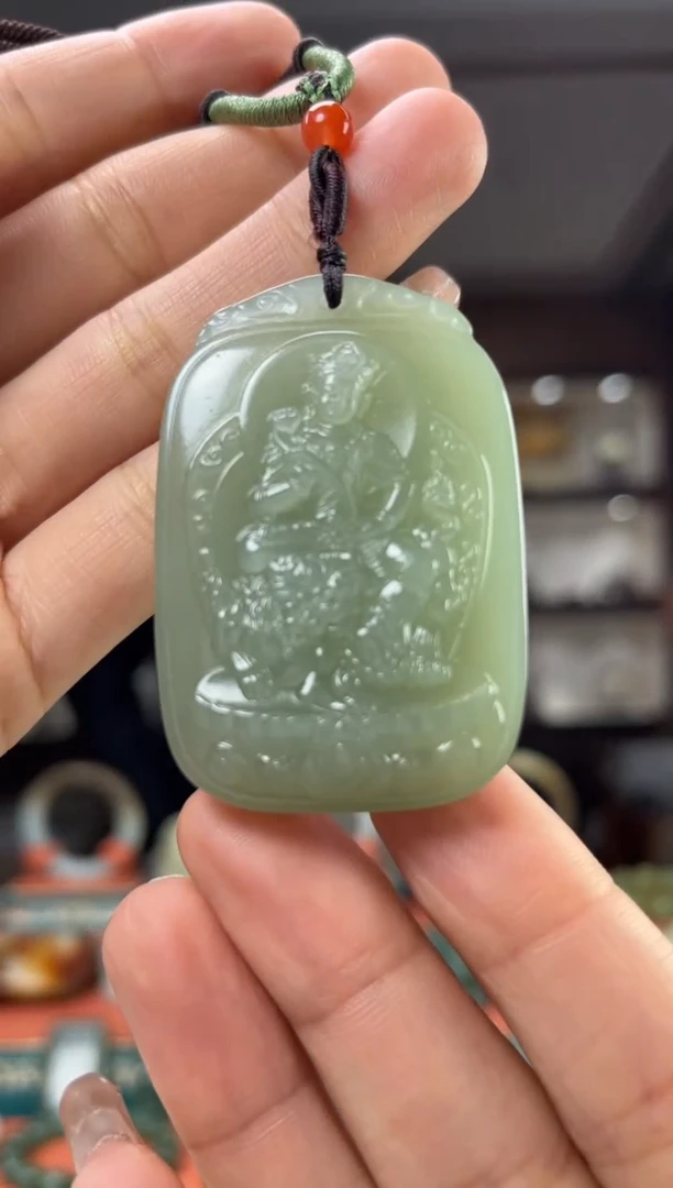 【闪购商品】和田玉颈饰未镶嵌佩佩文殊