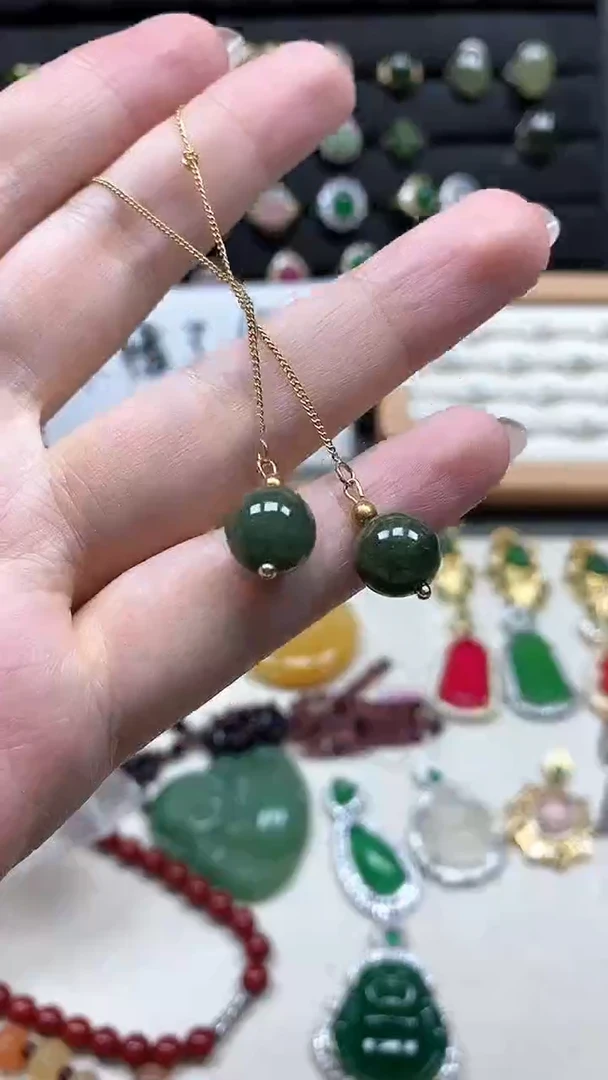 翡翠合金耳坠多样性发货拍一发一