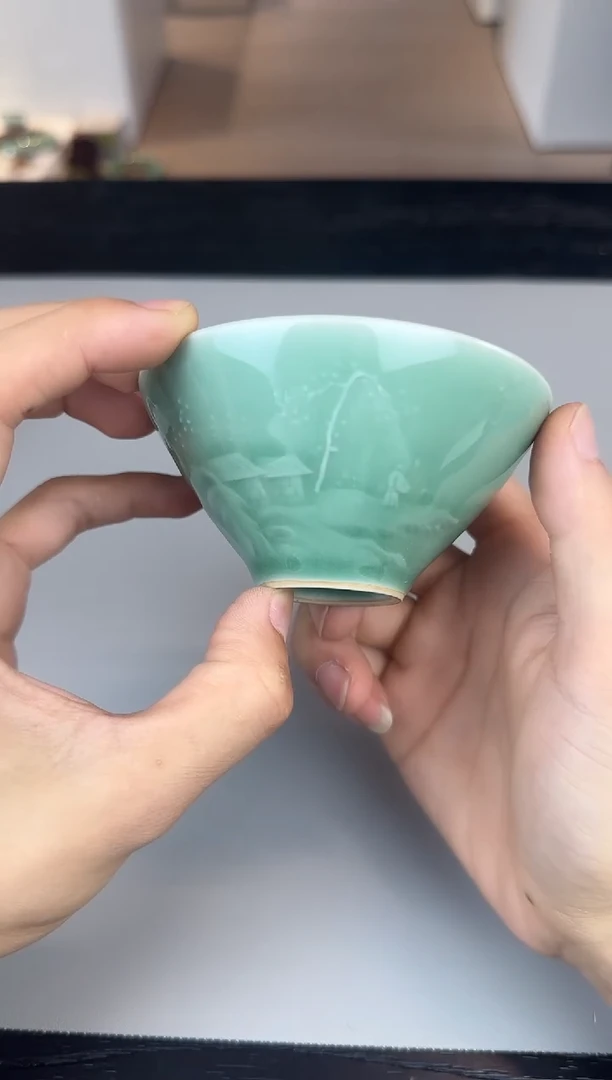 龙泉窑青瓷手工茶器包邮