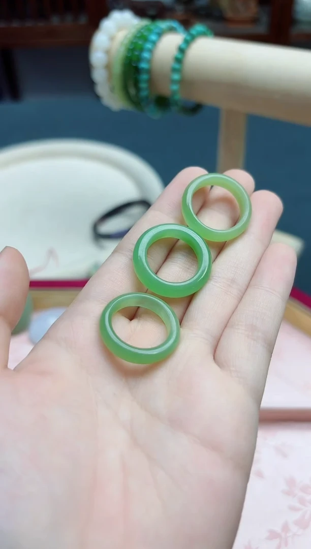 和田玉戒指未镶嵌和田玉17+#指环*1 HX多样发一