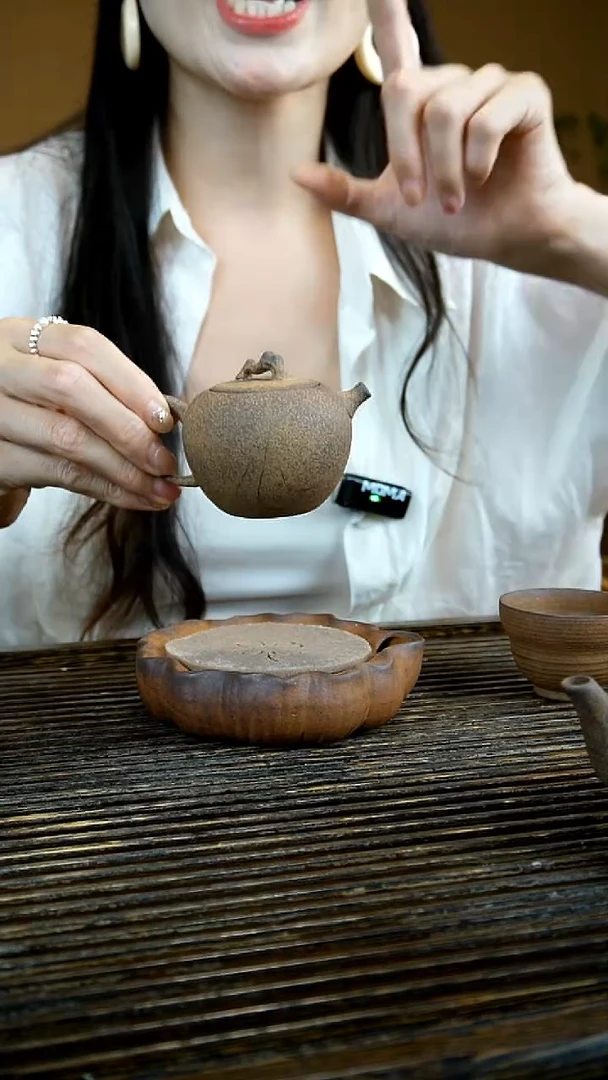 静悟斋品牌专属  黄泥段苹果圆满壶
