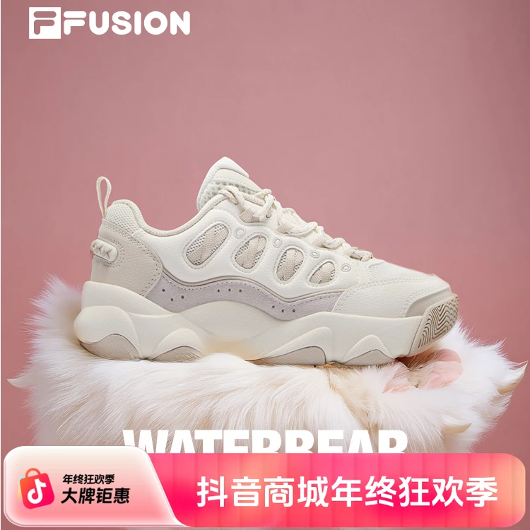 露思同款FUSION斐乐熊爪鞋女鞋2025冬增高面包鞋运动鞋男鞋流光风