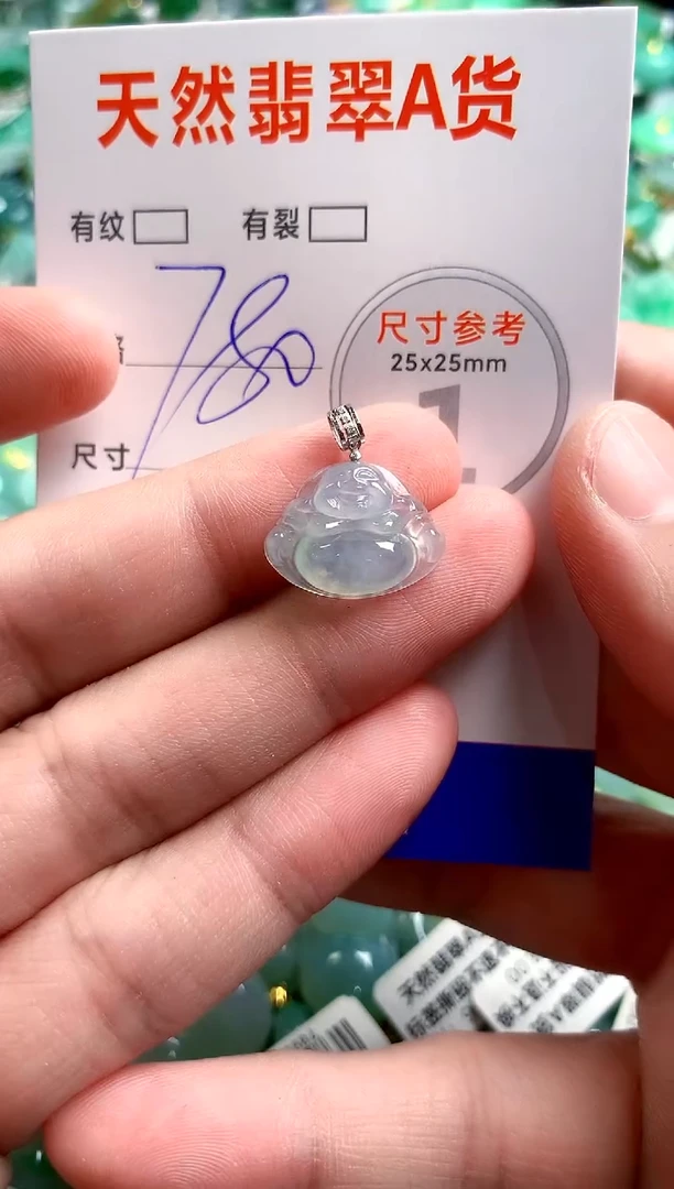 翡翠18K金镶嵌颈饰0197087335