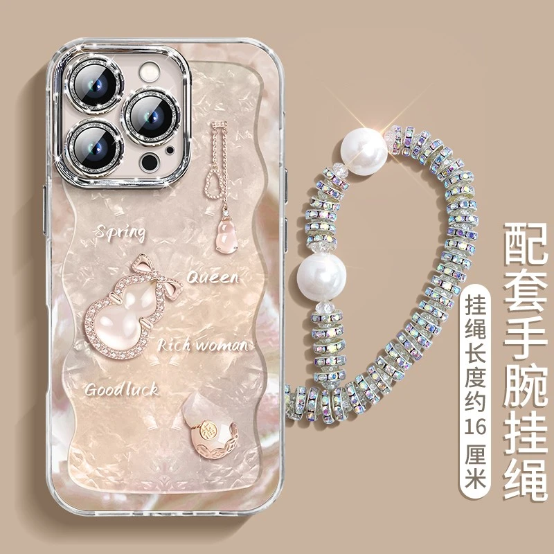 好运葫芦适用iphone17pro手机壳16promax新款15por防摔14PM全包