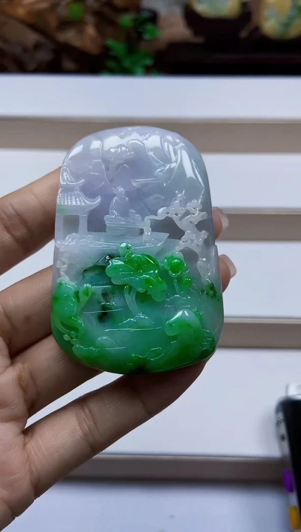 颈饰未镶嵌翡翠翡翠A货