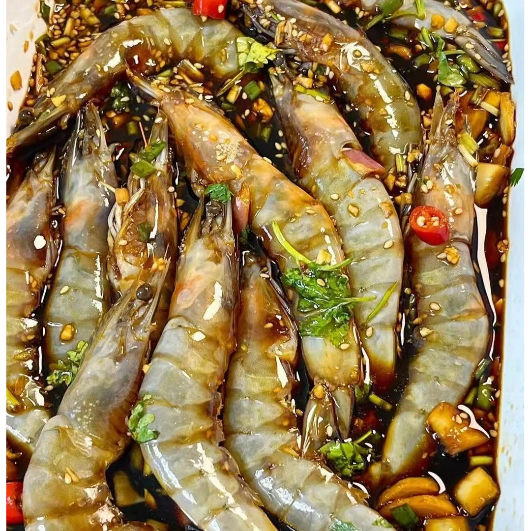 潮汕网红生呛虾共1300克生腌虾650克/桶x2桶顺丰包邮开盖即食海鲜