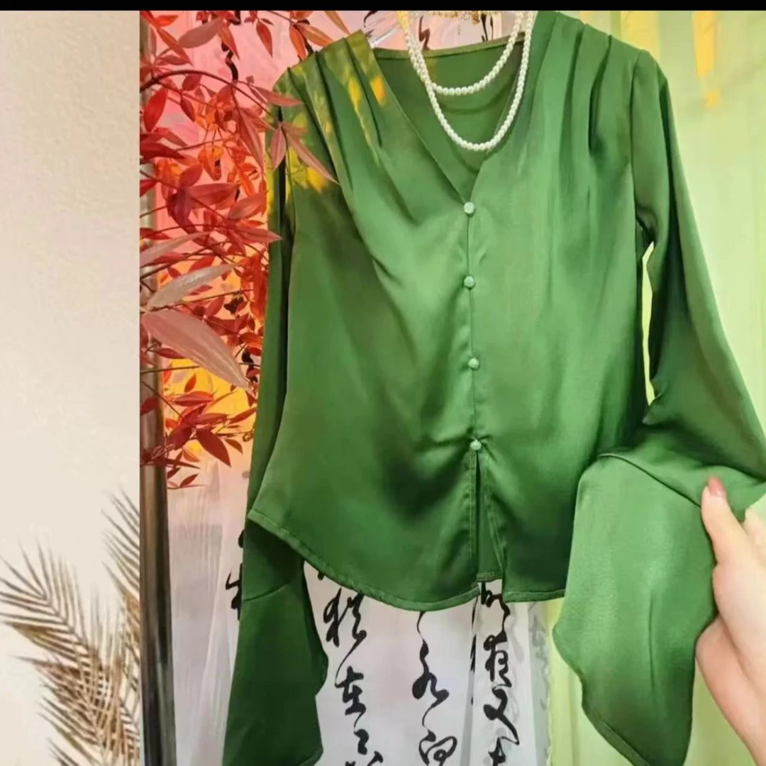 【现货】8868 韩版气质高级感长袖漂亮衬衫女气质时尚