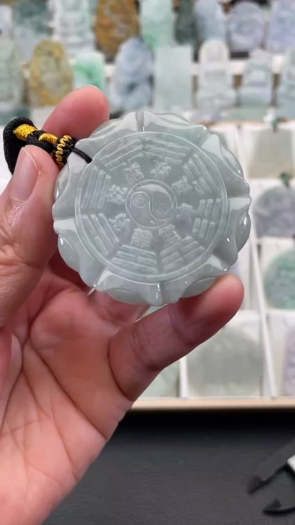 颈饰未镶嵌翡翠天然缅甸翡翠A货21