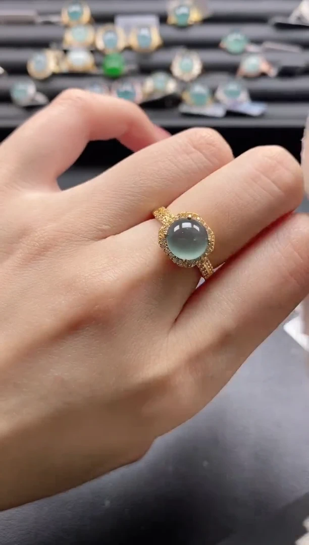 【闪购商品】翡翠戒指银S925镶嵌1111-