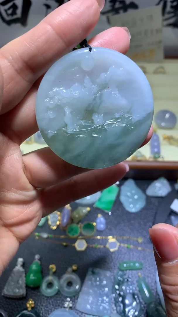 【闪购商品】翡翠颈饰未镶嵌 056天然缅甸翡翠A货