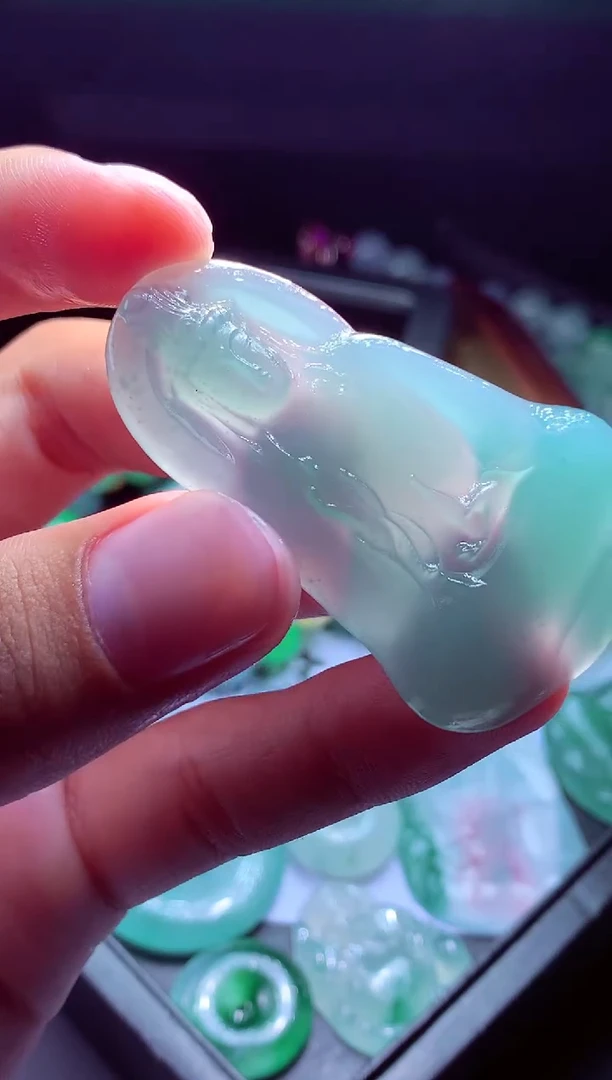 未镶嵌定制翡翠张*#翡翠毛货定制