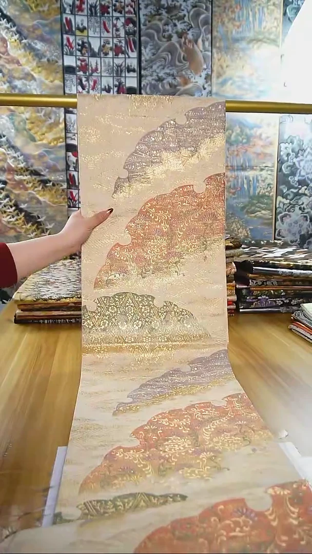 【闪购商品】织绣织锦134六通雪伦纹