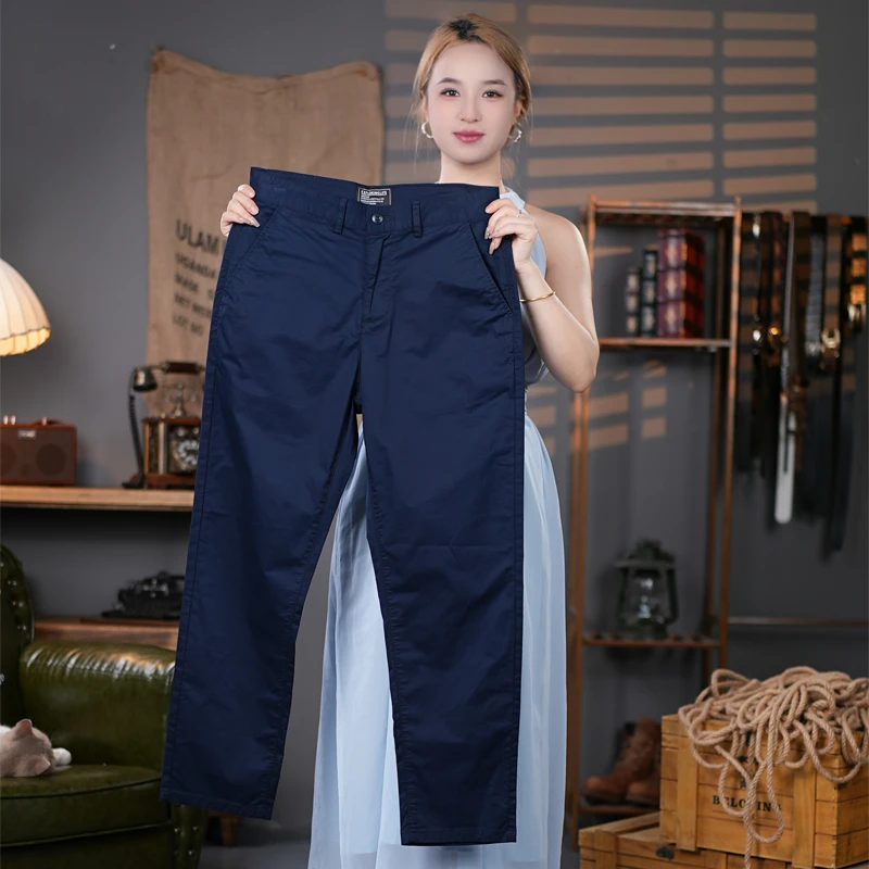 长裤夏季透气高档休闲裤秋季男士直筒裤商务休闲裤男款弹力宽松