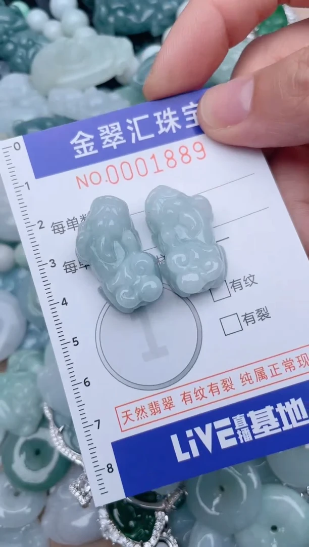 翡翠未镶嵌颈饰1889