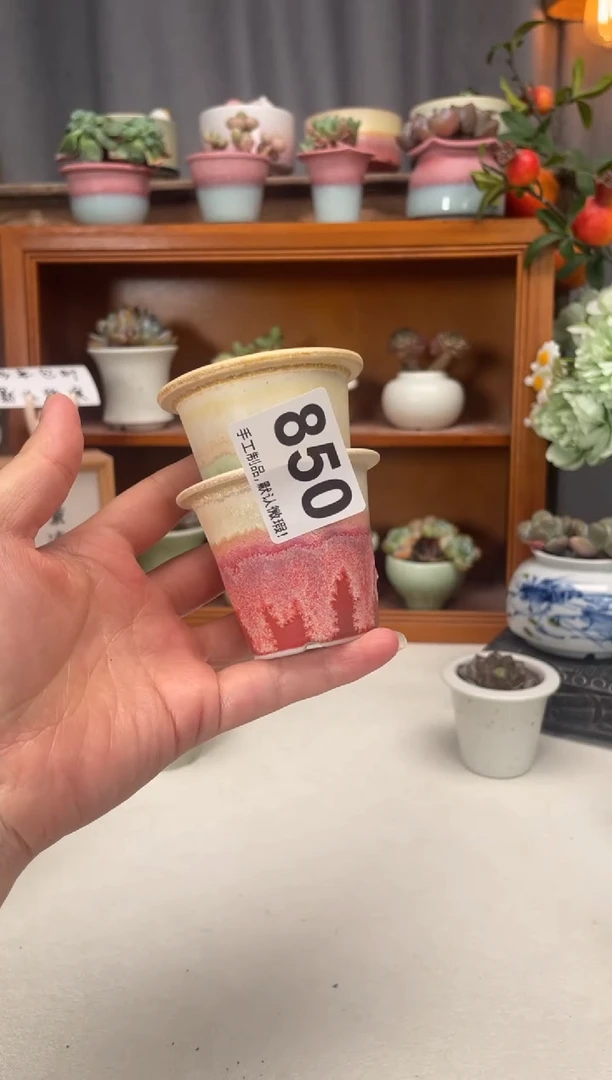 瓷片亦*影850知木小芳花盆