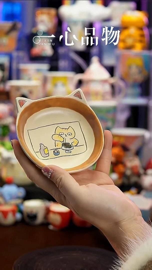 杯子瓷A245景德镇手工手绘杯子摆件