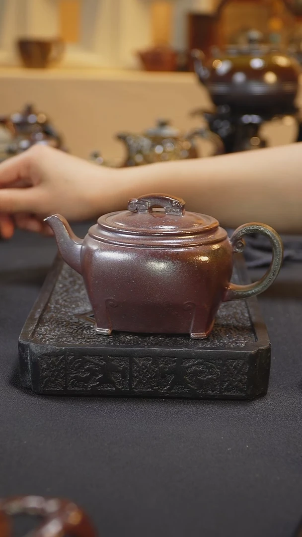 紫砂柴烧纯自然柴烧