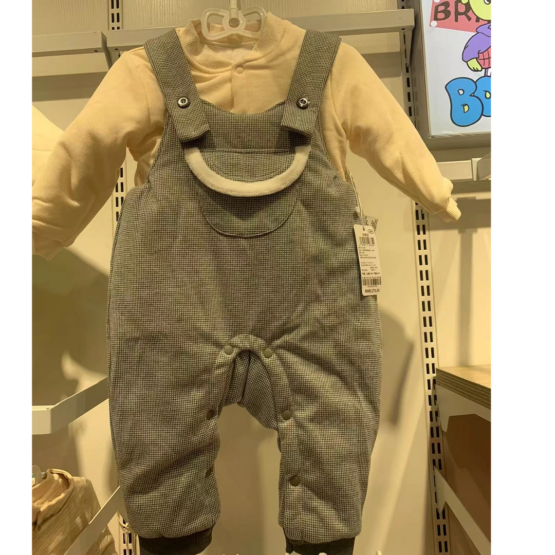 全棉适爱D2Y3小苹果背带两件套（1200G）A1134029