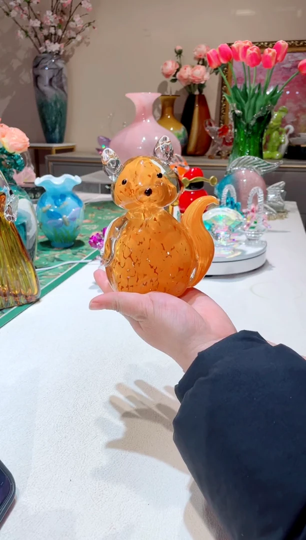 【闪购商品】琉璃手工艺品黄色 葫芦一件