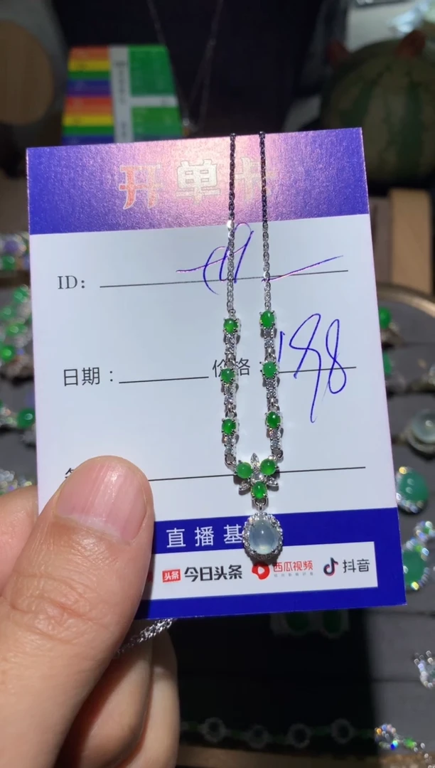 【闪购商品】翡翠颈饰银S925镶嵌向 江南世玉