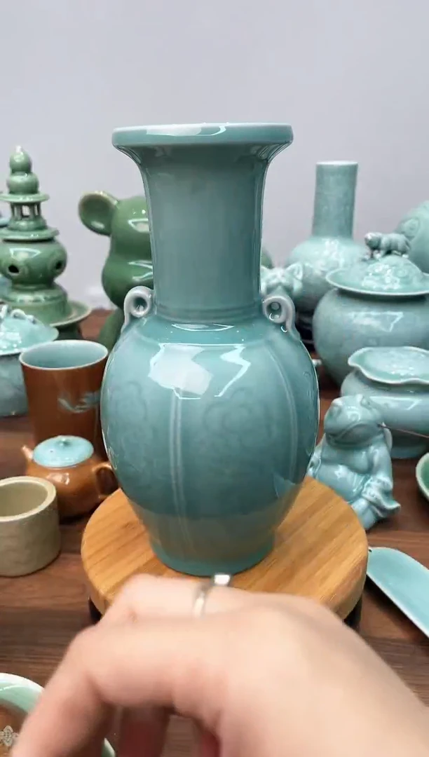 小耳朵堵住了特价福利 微瑕 慧仙青瓷